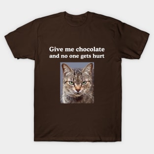 Tabby Cat for Guys and Grumpy Coffee Lover T-Shirt